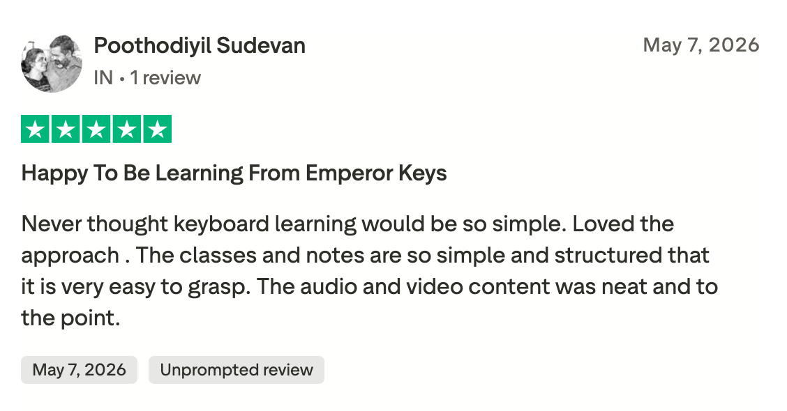 Emperor Keys student review